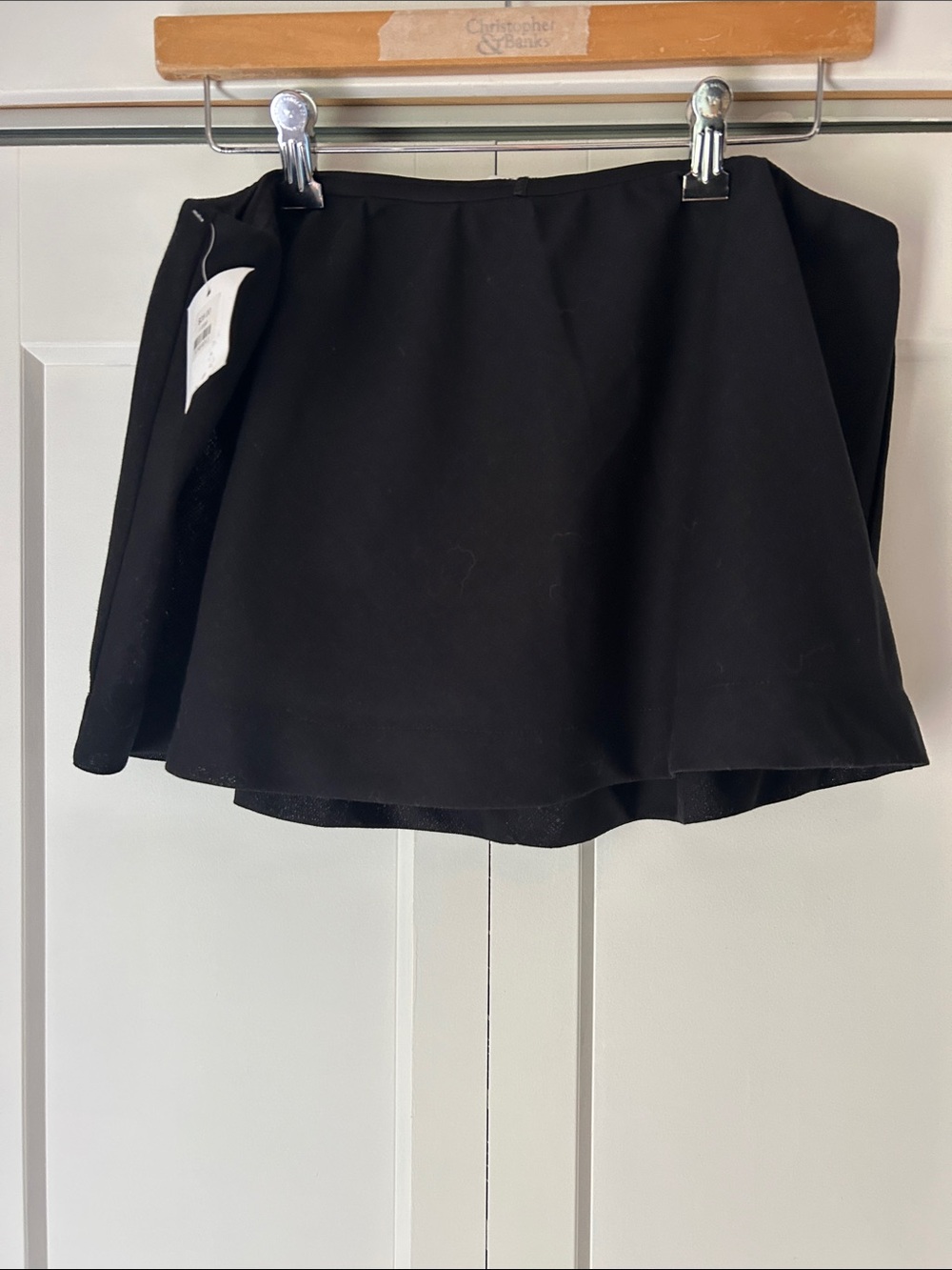 Double Zero Black Circle Skater Skirt